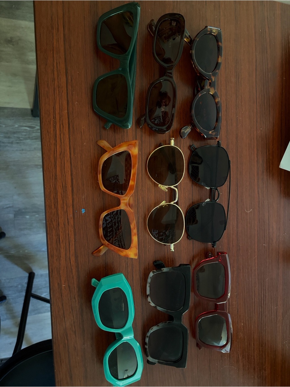 I-sea and random assortment of sunglasses